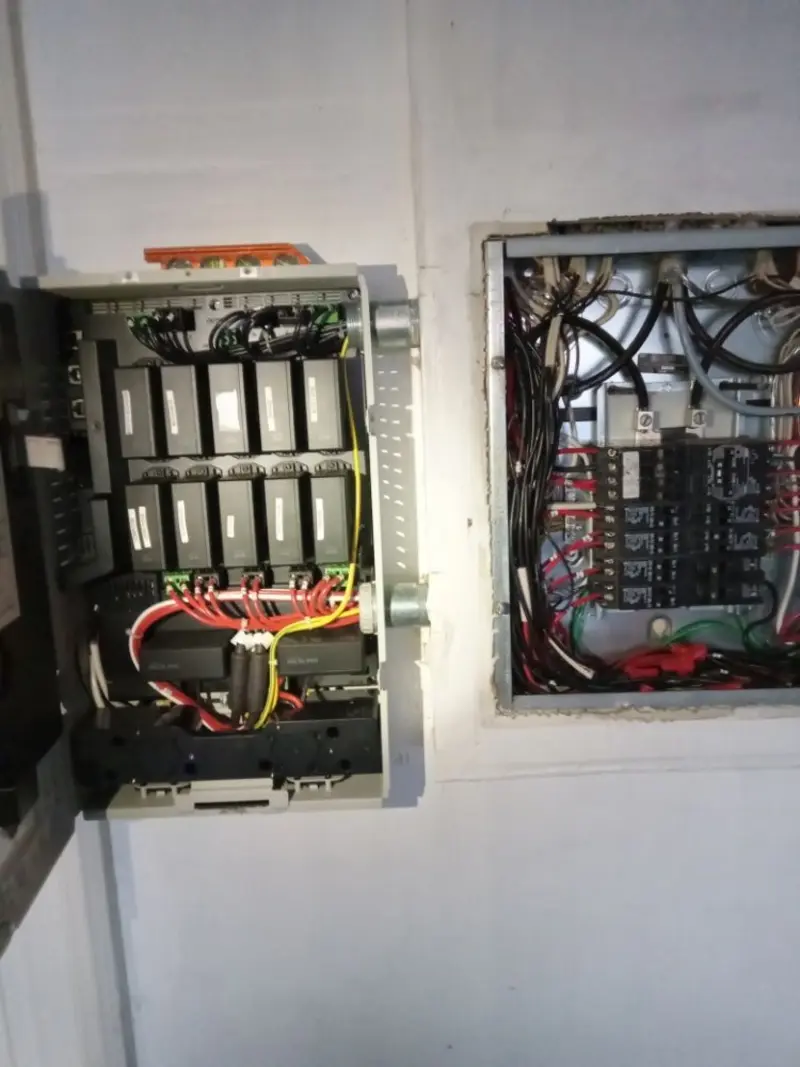 Electrical panel upgrade completed for Commercial Electrician Services in Martinsville